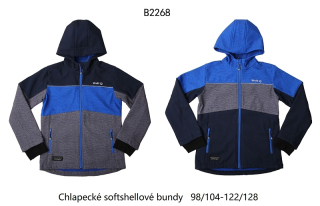 Chlapecká teplá softshellová bunda WOLF (98/104-122/128)