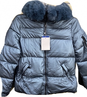 Dámská zimní bunda s kapucí s kožíškem DALEF (M-3XL)